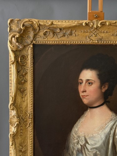Portrait Of Hannah Hass, 18th century English school - French Regence