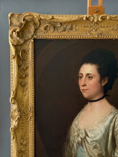 French Regence - Portrait Of Hannah Hass, 18th century English school