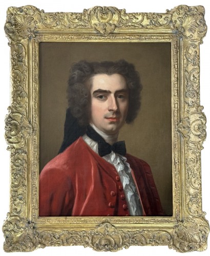 Portrait Of A Man -, french school of the 18th century