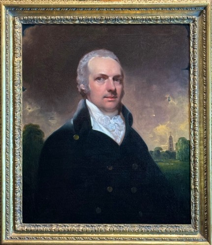 Sir William Beechey R.A (1753-1839) - Portrait de William Perryn de Langton - Tableaux et dessins Style 