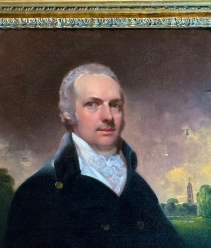 Sir William Beechey R.A (1753-1839) - Portrait de William Perryn de Langton - Period Portraits