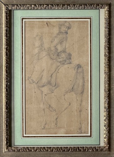 Portrait équestre - École d'Europe du Nord du début du XVIIIe siècle - Period Portraits