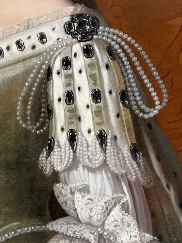 Paintings & Drawings  - Portrait of Queen Mary II, Studio of Sir Godfrey Kneller (1646-1723)