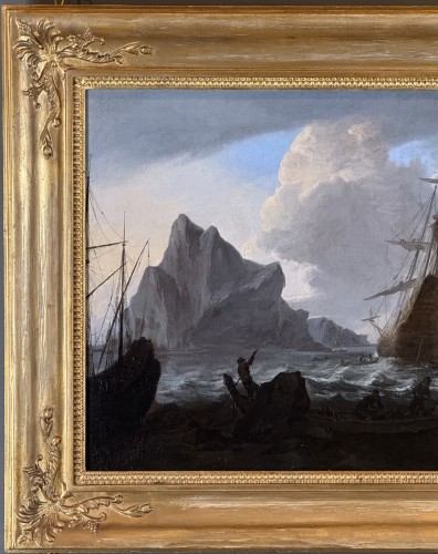 Bateaux hollandais dans la tempête, cercle de bonaventura peeters (1614-1652) - Period Portraits