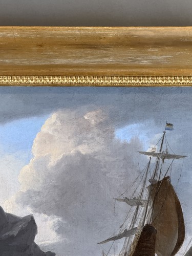  - Bateaux hollandais dans la tempête, cercle de bonaventura peeters (1614-1652)