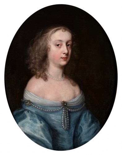 Portrait Of A Beauty C.1665, Circle Of Sir Peter Lely(1618-1680) - Paintings & Drawings Style Louis XIV