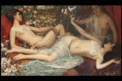 Cesare Ferro (1880-1934)   - Three nudes - Paintings & Drawings Style Art nouveau