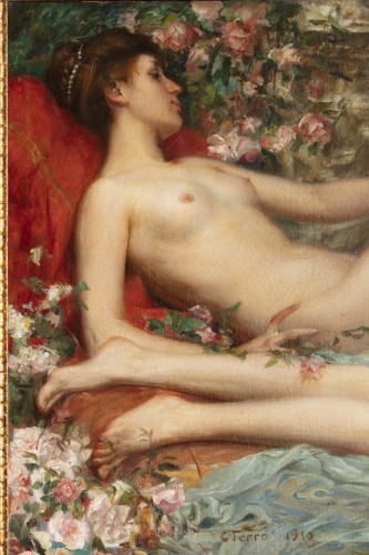Paintings & Drawings  - Cesare Ferro (1880-1934)   - Three nudes