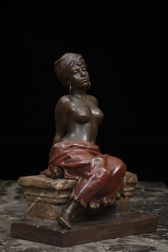 Bronze orientaliste  - Emmanuel VILLANIS (1858 - 1914) - Sculpture Style Art nouveau