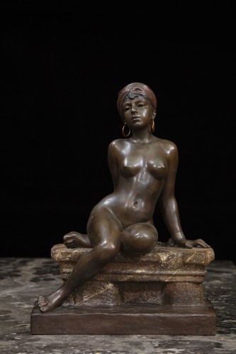 20th century - Double patina Orientalist bronze  - Emmanuel VILLANIS (1858 - 1914)