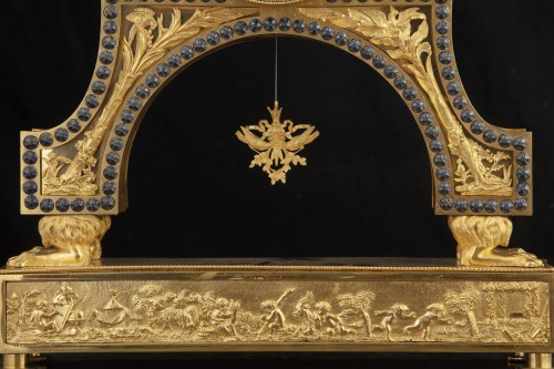 Horlogerie Pendule - Importante pendule "L'Amérique", France fin XVIIIe
