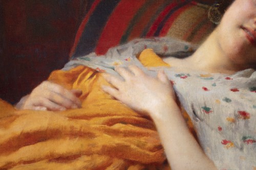 Jeune odalisque allongée -  Paul Alexandre Alfred Leroy (1860 - 1942) - Napoléon III