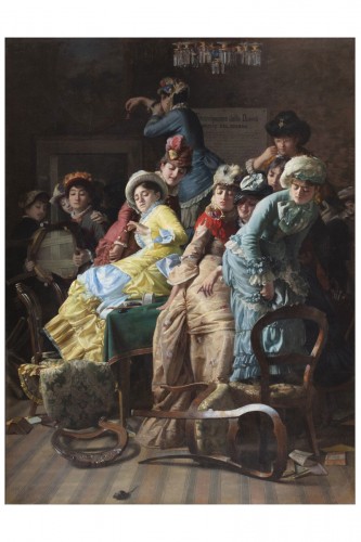 Emancipation of women - Pietro Saporetti (1832 - 1893) 