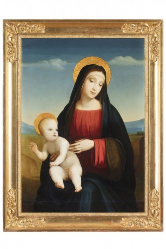 Vierge à l'Enfant, école italienne du XIXe siècle