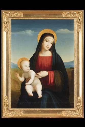 Madonna with Child, Italian school of the 19th century - Napoléon III