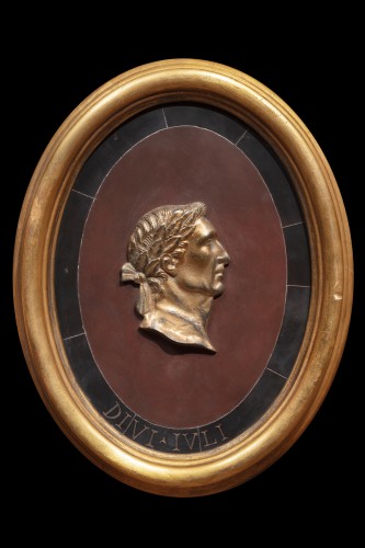 Ensemble de quatre profils d'empereurs en bronze - Phidias Antiques