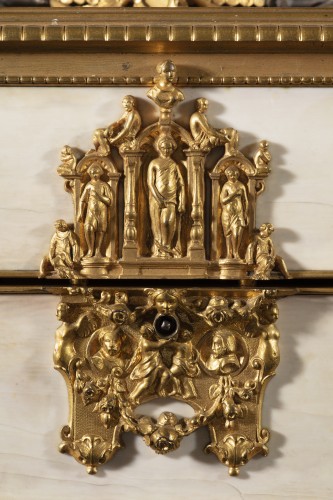 Objets de Vitrine Boite & Nécessaire - Important coffret à parfum Napoléon III en bronze plaqué d'ivoire