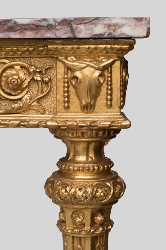 Antiquités - Paire de consoles toscanes du XVIIIe siècle