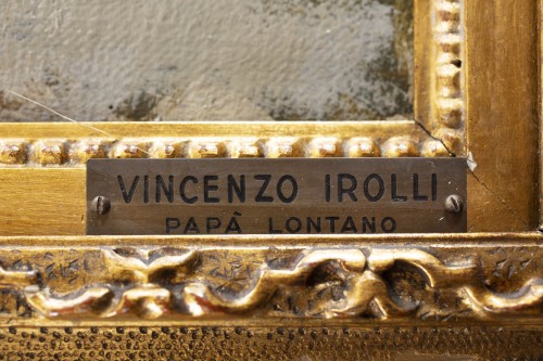 Tableaux et dessins Tableaux du XXe siècle - Vincenzo Irolli (1860 - 1949 ) - Papa lointain