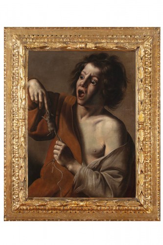 Boy bitten by a mouse, Italian school of the 17th century