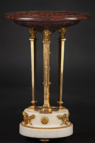 Pair Of Atheniennes With Gilded And Chiseled Bronzes  - Decorative Objects Style Restauration - Charles X