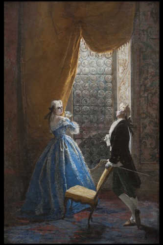 Scène galante - Mosè Bianchi (Monza 1840-1904) - Phidias Antiques