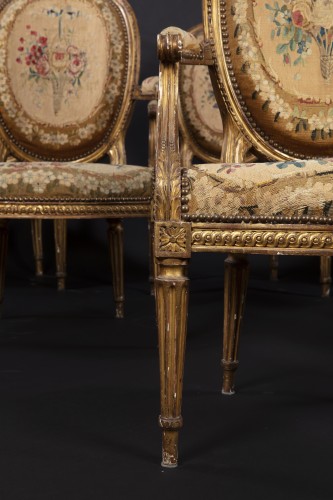 Seating  - Louis XVI complete salon suite