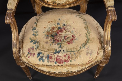 XVIIIe siècle - Mobilier de salon Louis XVI