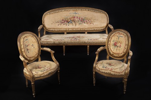 Louis XVI - Louis XVI complete salon suite