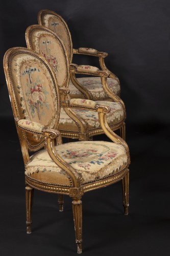 Antiquités - Louis XVI complete salon suite