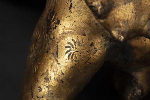 Paire de chiens Pho en bronze doré - Phidias Antiques