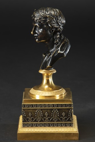 Inkwell In Gilt Bronze And Burnished - 