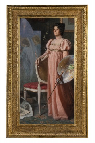 Portrait de femme - Angelo Vernazza (1869-1937)