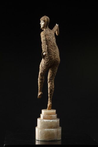 Demeter Chiparus (1886-1947) - Dancer &quot;Solo&quot;, chryséléphantine - Sculpture Style Art Déco
