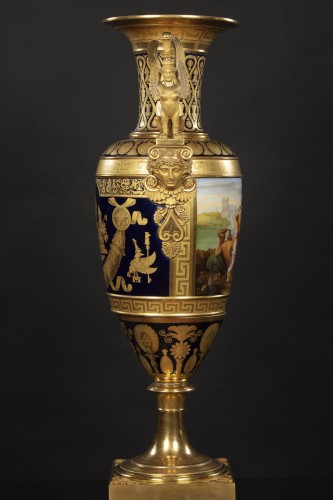 Vase monumental en porcelaine - Céramiques, Porcelaines Style Empire