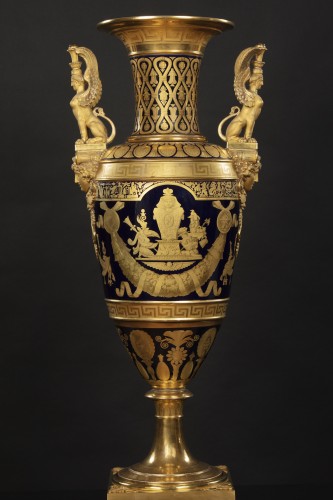 Monumental porcelain vase - Empire