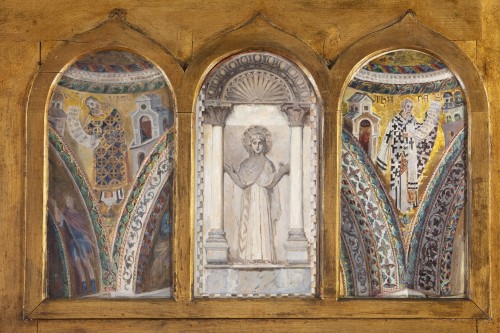 Paintings & Drawings  - Interior of the Basilica of San Marco in Venice - Raffaele Tafuri (1857 - 1929)