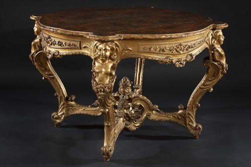 French Napoleon III center table - Furniture Style Napoléon III