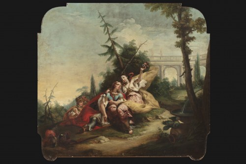 Louis XV - Paire de très grands tableaux de Giambattista Canal (1745 - 1825)
