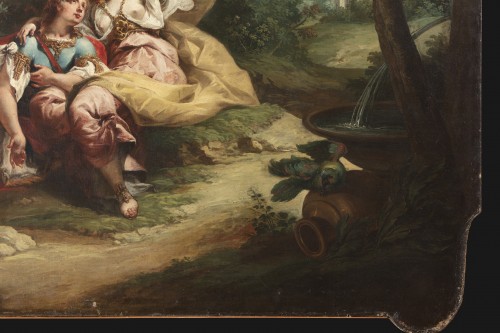 Antiquités - Paire de très grands tableaux de Giambattista Canal (1745 - 1825)