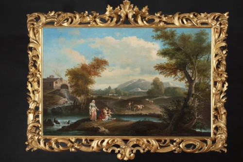 Louis XV - Arcadian landscape with figures by Francesco Zuccarelli (1702-1788)