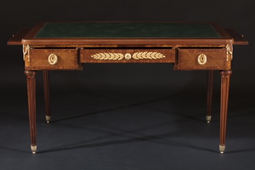 Napoléon III - Napoleon III desk in mahogany, walnut and briar