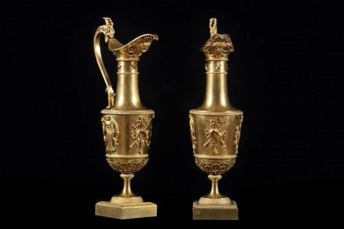 Pair Of Restoration Period Jugs - Decorative Objects Style Restauration - Charles X