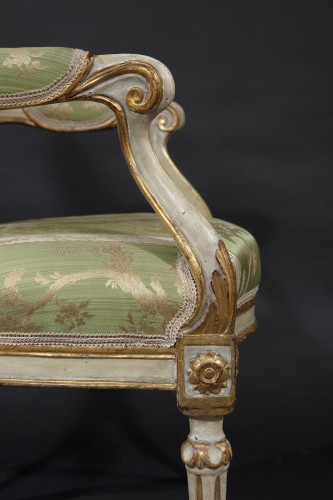 Mobilier de salon lombard de la fin du XVIIIe siècle - Phidias Antiques