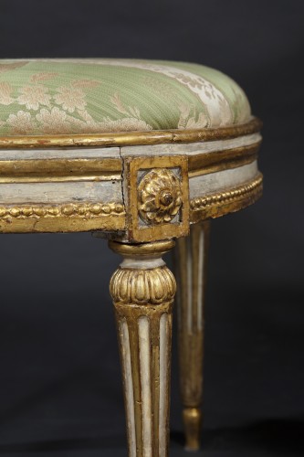 Louis XVI - Mobilier de salon lombard de la fin du XVIIIe siècle