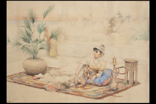  Scène orientaliste -  Fabio Fabbi (1861 - 1946) - Phidias Antiques