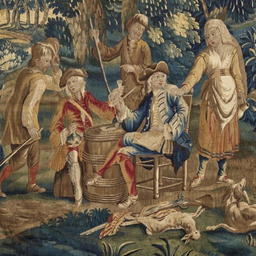 Grande tapisserie française du XVIIIe siècle - Tapisserie & Tapis Style Louis XV