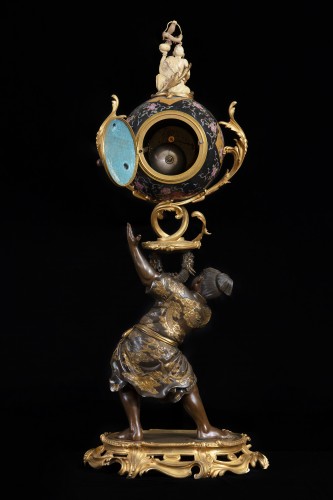 Pendule Japonaise seconde moitié du 19e siècle - Horlogerie Style Napoléon III
