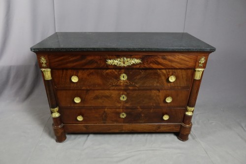 Furniture  - Empire mahogany chest of drawers
