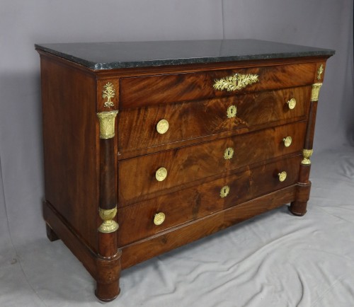 Empire mahogany chest of drawers - 